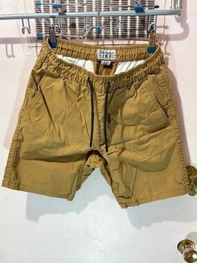 Casual Drawstring Hybrid Shorts - Tan